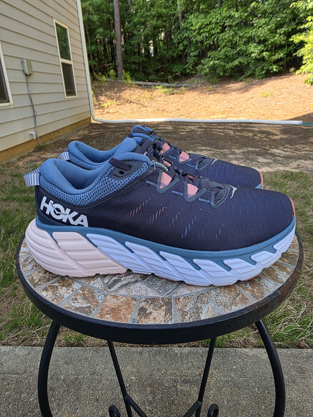 Hoka Gaviota 3 1113523 OBRS Ombre Blue Running Shoes Sneaker Women Size 9 D Wide
